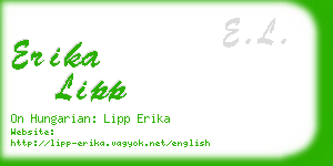 erika lipp business card